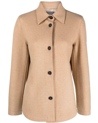 Lorena Antoniazzi Single-breasted Wool-cashmere Jacket - Natural