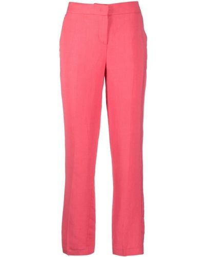 Twin Set Cropped Straight-leg Trousers - Pink