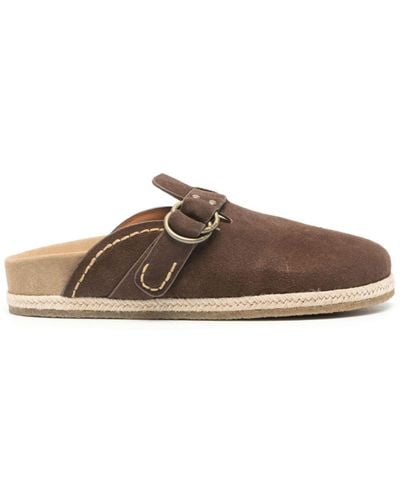 Polo Ralph Lauren Turbach Suede Slippers - Brown
