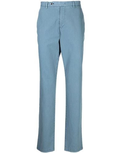 MAN ON THE BOON. Cotton Chino Trousers - Blue