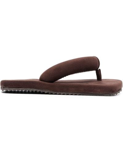 Yume Yume Padded-strap Flip Flops - Brown