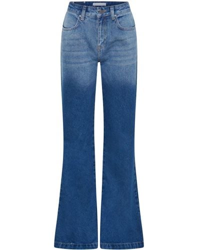 Dion Lee Mid-rise Flared Jeans - Blue