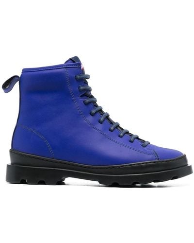 Camper Brutus Lace-up Ankle Boots - Blue