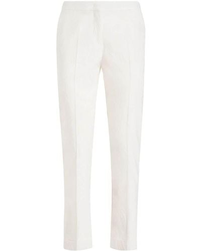 Etro Pantalon de tailleur en coton - Blanc