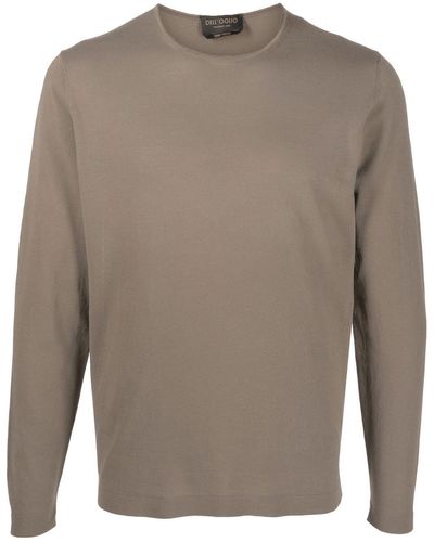 Dell'Oglio Long-sleeve Cotton Sweater - Green