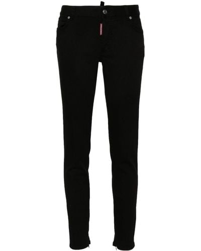 DSquared² Twiggy Mid-rise Skinny Jeans - Black