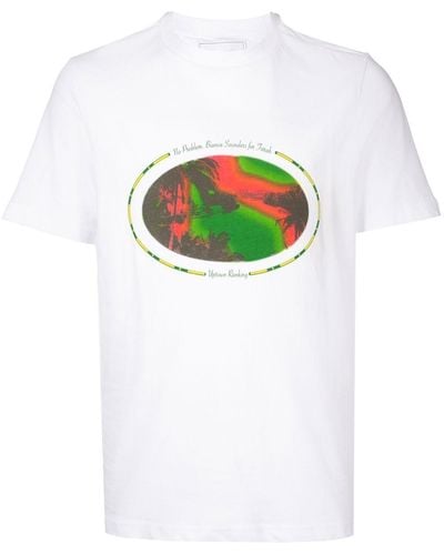 Bianca Saunders T-shirt Met Grafische Print - Wit