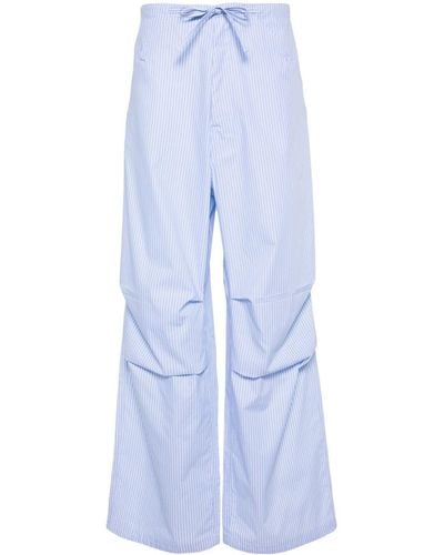 DARKPARK Daisy Pinstriped Trousers - Blue