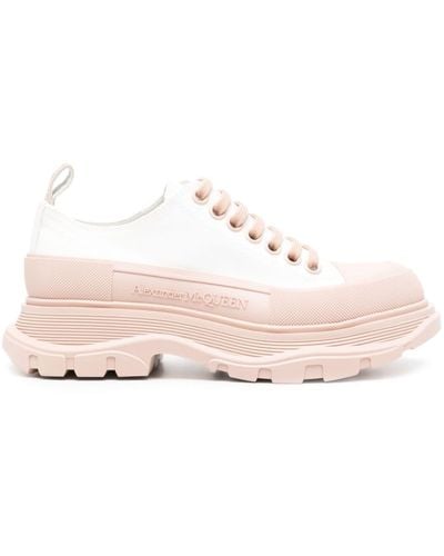 Alexander McQueen Tread Slick Canvas Sneakers - Pink