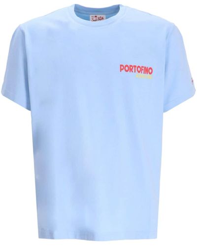 Mc2 Saint Barth T-Shirt mit grafischem Print - Blau