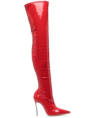 Casadei Super Blade Ultravox 100mm Boots - Red