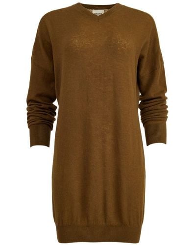 Khaite The Marano Cashmere Knitted Dress - Brown