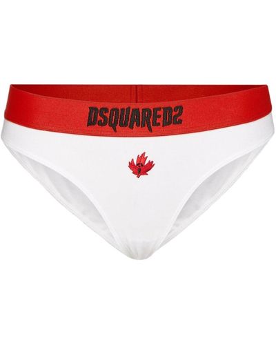 DSquared² Maple Leaf-embroidered Briefs