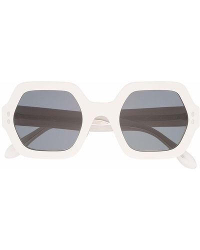 Isabel Marant Oversized Frame Sunglasses - White