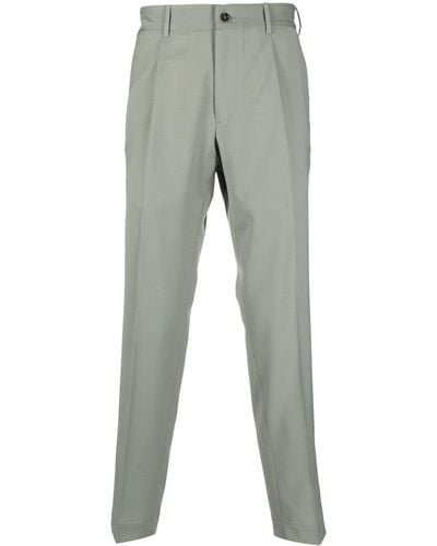 Dell'Oglio Tapered-leg Tailored Trousers - Grey