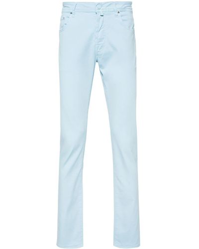 Jacob Cohen Bard Mid Waist Skinny Broek - Blauw