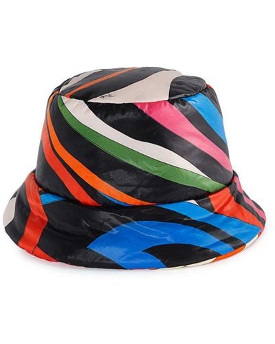 Emilio Pucci Abstract Print Bucket Hat - Black