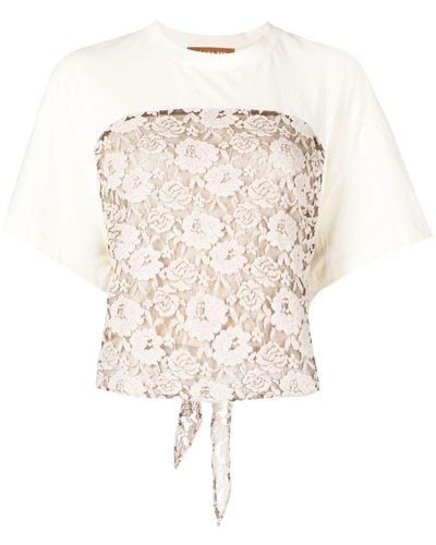 Rejina Pyo Wynne Floral-lace T-shirt - White