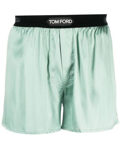 Tom Ford Boxershorts aus Seide - Grün