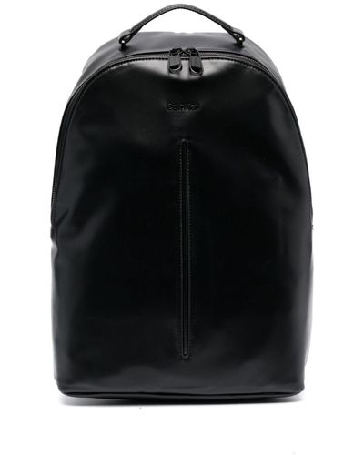 Calvin Klein Embossed-logo Backpack - Black