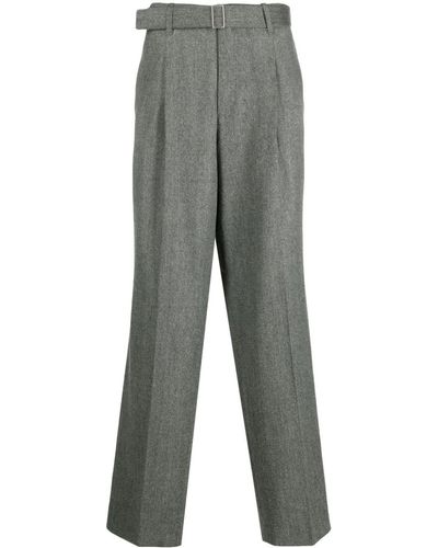 Etudes Studio Belted Tailored Trousers - Grey