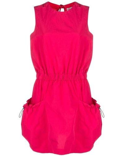 Moncler Sleeveless Cotton Mini Dress - Pink