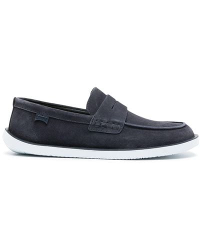 Camper Wagon Suede Penny Loafers - Blue
