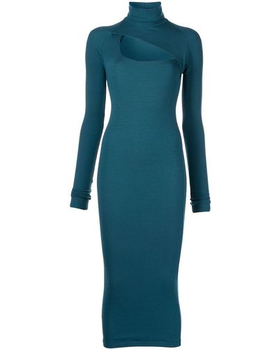 Alix Gelaagde Midi-jurk - Blauw