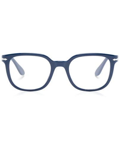 Persol スクエア眼鏡フレーム - ブルー