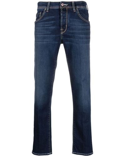 Jacob Cohen Logo-patch Slim-fit Jeans - Blue