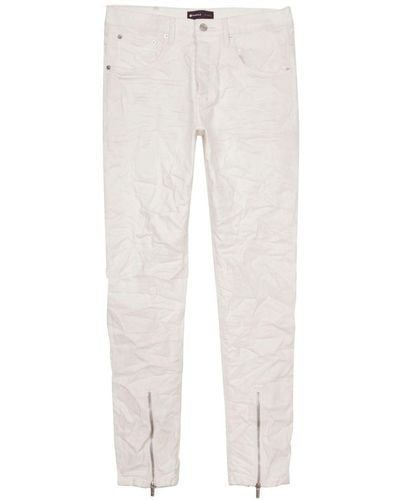 Purple Brand P002 Mid-rise Slim-fit Jeans - White