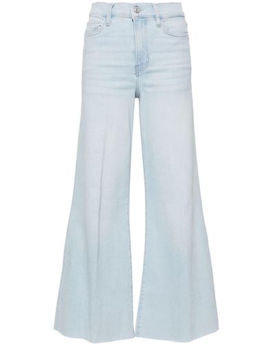 FRAME Le Palazzo Mid-rise Wide-leg Jeans - ブルー