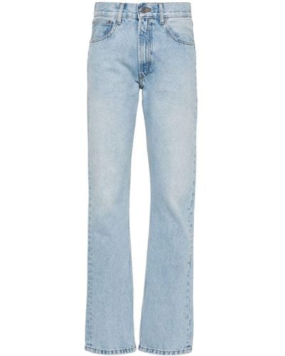 Jean Paul Gaultier Ausgeblichene Tapered-Jeans - Blau
