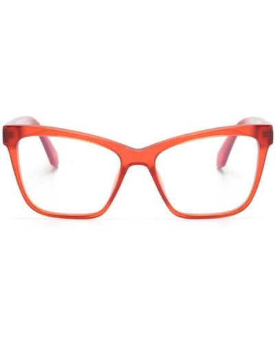 Off-White c/o Virgil Abloh Optical Style 67 Brille im Butterfly-Design - Rot