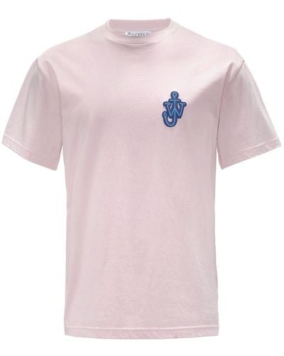 JW Anderson Anchor Logo-patch T-shirt - Pink