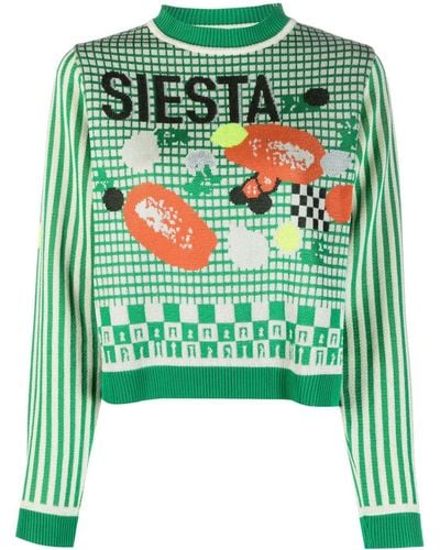 Henrik Vibskov Siesta Fine-knit Sweater - Green