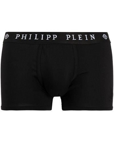 Philipp Plein Boxer con ricamo - Nero
