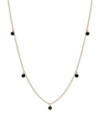 The Alkemistry 18kt Yellow Gold Aria Black Diamond Necklace - Natural