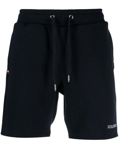 Tommy Hilfiger Shorts sportivi con ricamo - Blu