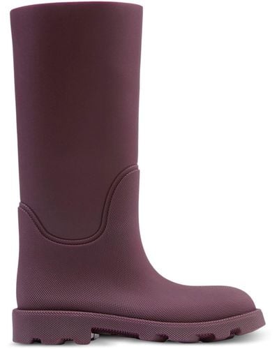 Burberry Rubber Marsh Boots - Purple