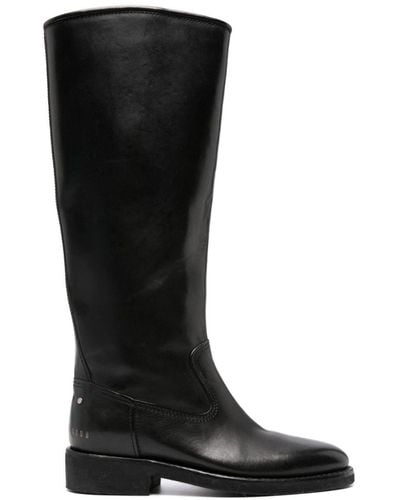 Golden Goose 35mm Leather Knee-high Boots - Black