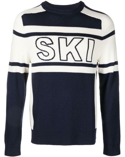 Perfect Moment Ski Intarsia-knit Sweater - Blue