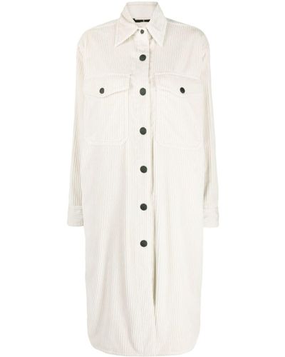 3 MONCLER GRENOBLE Vanay Corduroy Shirt Jacket - White