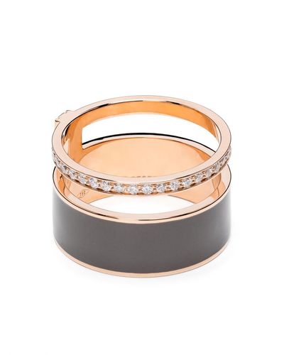 Repossi 18kt Rose Gold Berbere Diamond Ring - White