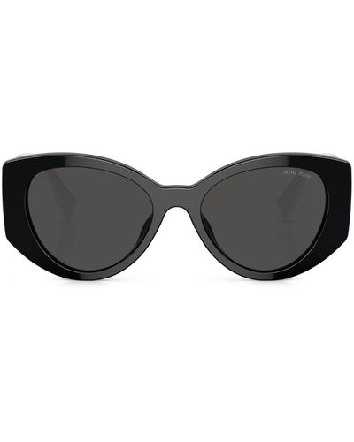 Miu Miu Gafas de sol con montura cat-eye - Negro