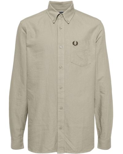 Fred Perry ロゴ シャツ - グレー