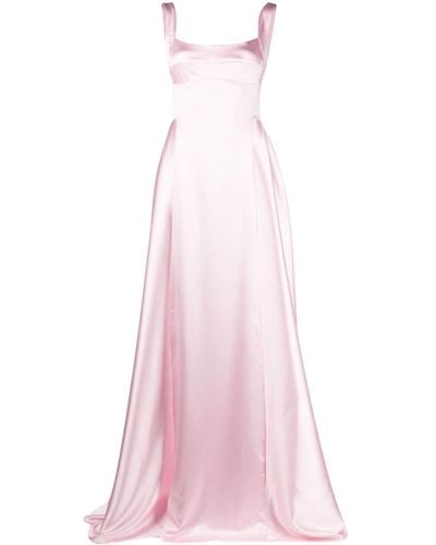 Atu Body Couture Satin-finish Sleeveless Gown - Pink