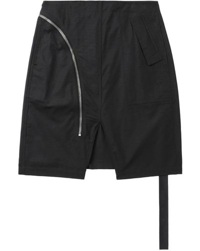 Rick Owens Strap-detail Drop-crotch Shorts - Black