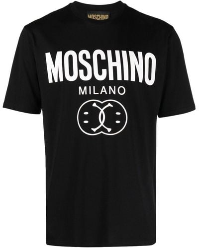 Moschino Camiseta Smiley con logo - Negro