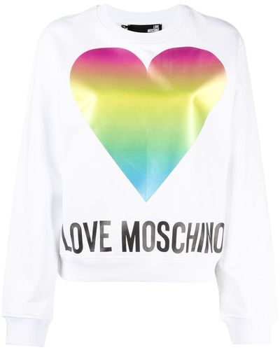 Love Moschino プリント スウェットシャツ - ホワイト